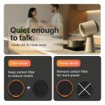 TUCO Portable Range Hood, Countertop Kitchen Exhaust Fan with 3 Speeds, 5-Layer Filter, Powerful Smoke Removal, Low Noise, Oil Cup, Air Purifier for Apartments, Dorms & Indoor BBQ Smokeless – Grey - Image 2