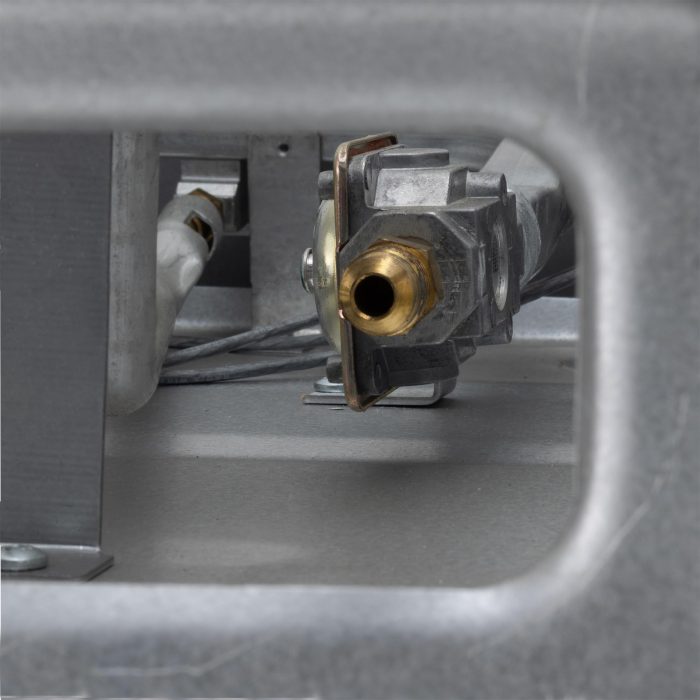 RecPro Suburban RV 17" Black 3 Burner Propane Range with Gas Oven | 9000 BTU Front Burner | Dual 6500 BTU Rear Burners | Piezo Ignition | Compact Built-In Range for RVs and Campers - Image 2