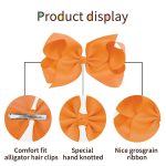 Oaoleer 40Pcs 4.5" Hair Bows Clips Grosgrain Ribbon, Alligator Clips, Barrettes Hair Accessories for Baby Girls Infants Toddlers Kids Teens Children (4.5 Inch, 20 Colors in Pairs) - Image 4