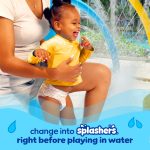 Pampers Swim Diapers - Splashers - Size 4, 18 Count, Gap-Free Disposable Baby Swimming Pants - Image 8