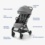 Graco Ready2Jet Compact Stroller – Overhead Friendly Compact Travel Stroller with Automatic Fold, Kingston - Image 3
