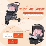 Baby Trend EZ Ride Travel System with EZ-Lift™ Infant Car Seat, Dash Pink - Image 15