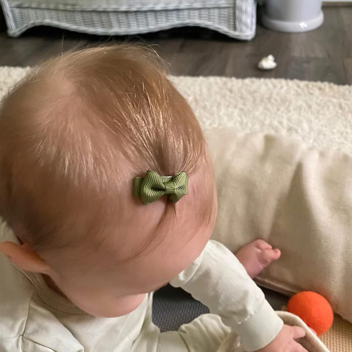 CÉLLOT 40pcs Mini 1.2" Grosgrain Ribbon Snap Clips - Tiny Fine Thin Hair Bows in Pairs for Baby Girls, Toddlers, and Infants - Image 4