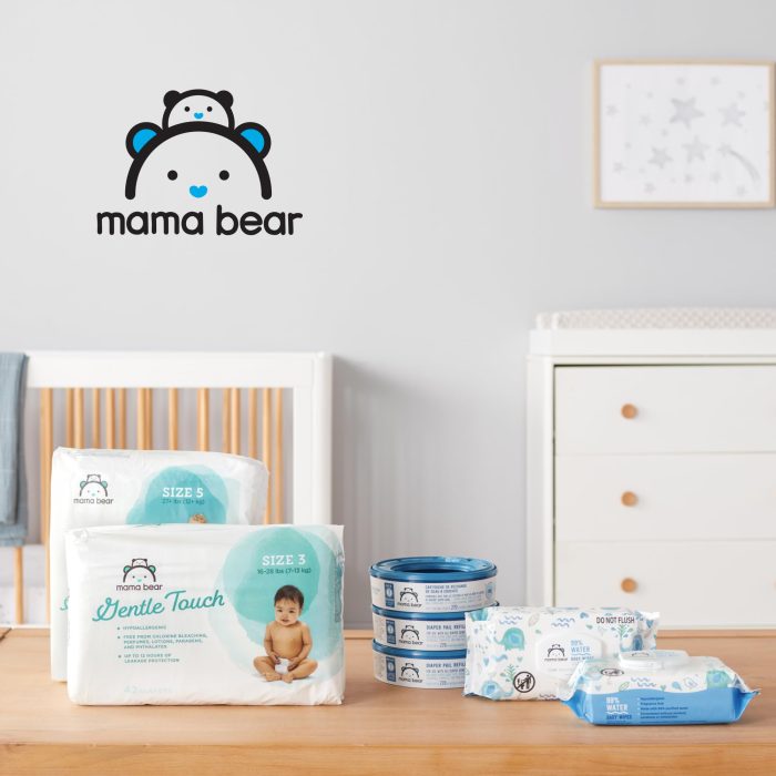 Amazon Brand - Mama Bear Gentle Fragrance Free Baby Wipes, Hypoallergenic, Sensitive Skin, Unscented, 800 Count (8 Packs of 100) - Image 3