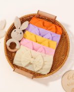jollybows 20pcs Baby Girls Nylon Headbands Turban Hair Bows Hair Band Elastic Hair Accessories for Kids Toddlers Infants Newborn - Image 6