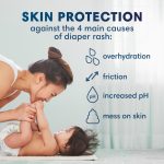Pampers Pure Protection Baby Diapers, Size 4, 150 Count, Up to 100% Leakproof, Premium Plant-based Skin Protection, Hypoallergenic Soft Diapers - Image 7