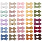 CÉLLOT Baby Hair Clips 50PCS Baby Girls Fully Lined Baby Bows Hair Pins Tiny 2" Hair Bows Alligator Clips for Baby Girls Infants Toddlers in Pairs - Image 9