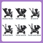 Baby Trend Sit N' Stand® Double 2.0 Stroller, Dash Grey - Image 11