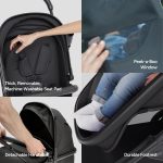 Mompush Wiz 2 in 1 Baby Stroller with Bassinet Mode, Convertible Infant Stroller for Newborn and Toddler with Reversible Seat and Large UPF 50+ Canopy - Image 2