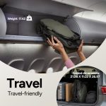 Mompush Lithe V2 Lightweight Travel Stroller, Compact Foldable Baby Stroller with Travel Bag, One-Hand Fold Stroller, Snack Tray, Mechanical Recline Seat, Airplane-Ready, UPF 50+ Canopy & Rain Cover - Image 8