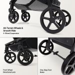 Mompush Wiz 2 in 1 Baby Stroller with Bassinet Mode, Convertible Infant Stroller for Newborn and Toddler with Reversible Seat and Large UPF 50+ Canopy - Image 3