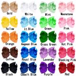 Oaoleer 40Pcs 4.5" Hair Bows Clips Grosgrain Ribbon, Alligator Clips, Barrettes Hair Accessories for Baby Girls Infants Toddlers Kids Teens Children (4.5 Inch, 20 Colors in Pairs) - Image 7