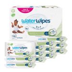 WaterWipes Sensitive+ Baby & Toddler Wipes, 3-In-1 Cleans, Cares, Protects, 99.9% Water, Textured Clean, Unscented & Hypoallergenic, 720 Count (12 Packs)