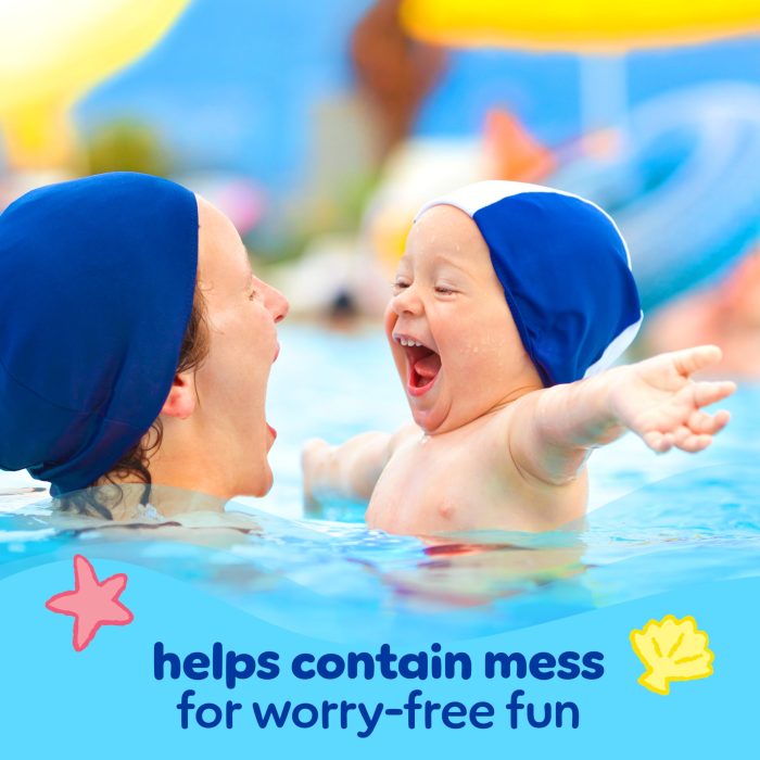 Pampers Swim Diapers - Splashers - Size 4, 18 Count, Gap-Free Disposable Baby Swimming Pants - Image 9