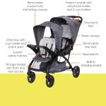 Baby Trend Sit N' Stand® Double 2.0 Stroller, Dash Grey - Image 12