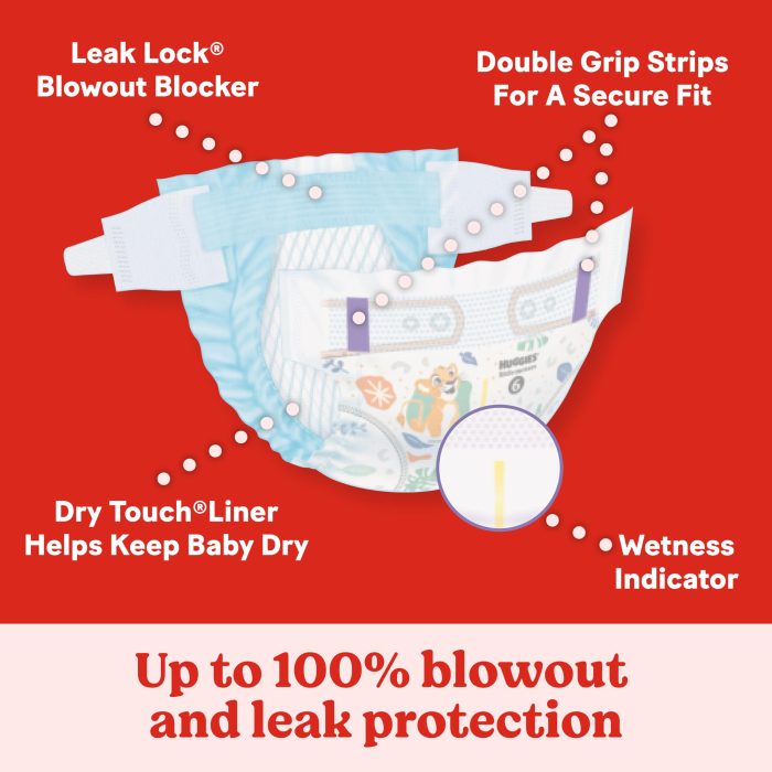 Huggies Size 5 Diapers, Little Movers Baby Diapers, Size 5 (27+ lbs), 132 Count (2 Packs of 66), Packaging May Vary - Image 5