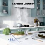 IKTCH 36 inch Built-in/Insert Range Hood 900 CFM, Ducted/Ductless Convertible Duct, Stainless Steel Kitchen Vent Hood with 2 Pcs Adjustable Lights and 3 Pcs Baffle Filters with Handlebar(IKB02-36'') - Image 3