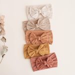 Prohouse 20PCS Baby Nylon Headbands Hairbands Hair Bow Elastics for Baby Girls Newborn Infant Toddlers Kids(Clay) - Image 4