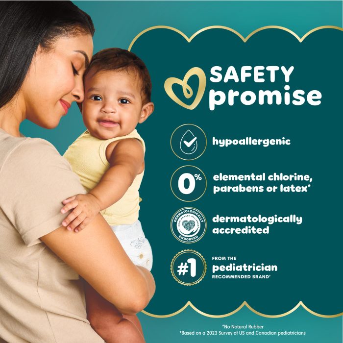 Pampers Swaddlers Diapers, Size 5 (20-37 lbs), 132 Count, Absorbent, Keeps Baby Dry and Comfortable, Skin Safe Disposable Baby Diaper (Packaging May Vary) - Image 19