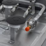 RecPro Suburban RV 17" Black 3 Burner Propane Range with Gas Oven | 9000 BTU Front Burner | Dual 6500 BTU Rear Burners | Piezo Ignition | Compact Built-In Range for RVs and Campers - Image 3