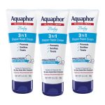 Aquaphor Baby Diaper Rash Cream, 3-in-1 Diaper Rash Relief, 3.5 Oz Tube, (Pack of 3)