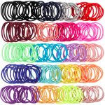 Baby Hair Ties for Girls - 200Pcs Small 1" Elastic Toddler Hair Ties Ponytail Holders Hair Tie for Baby Girls Infants Kids Hair Accessories (Color A) - Image 5