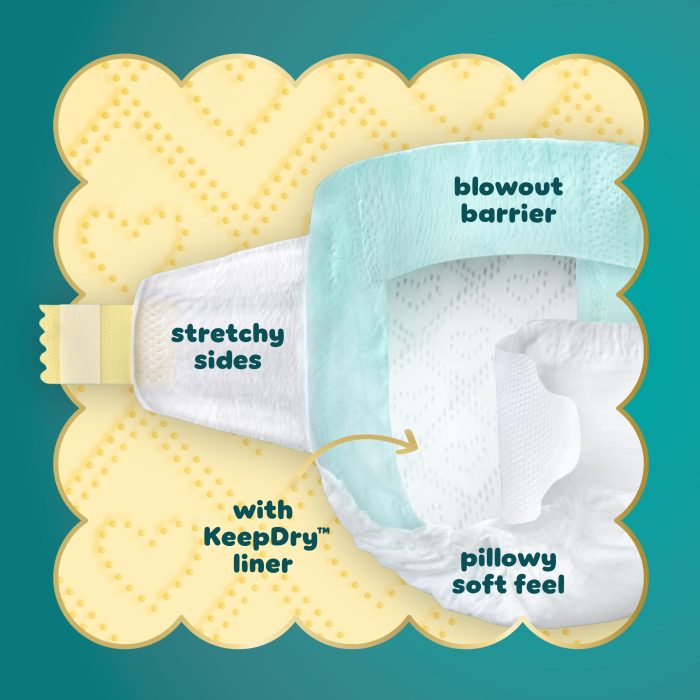 Pampers Swaddlers Diapers, Size 5 (20-37 lbs), 132 Count, Absorbent, Keeps Baby Dry and Comfortable, Skin Safe Disposable Baby Diaper (Packaging May Vary) - Image 18